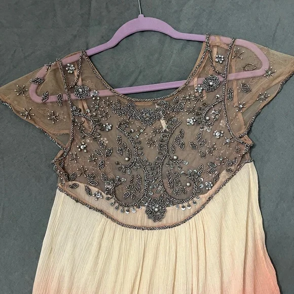 Free People Sunset Ombré Beaded Tunic Dress - Picture 6 of 16